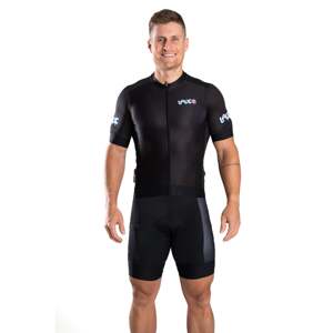 BrainMax LAUF cyklistický dres, čierny Veľkosť: XL