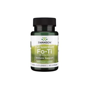 Swanson Fo-Ti, Rdesno mnohokvěté, 500 mg, 60 kapslí Výživový doplnok