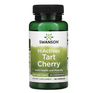 Swanson HiActives Tart Cherry, podpora kloubů, 465 mg, 60 kapslí Výživový doplnok