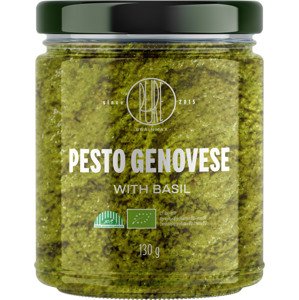 BrainMax Pure  Pesto Genovese, bazalkové pesto, BIO Objem: 950 g Pesto z bazalky s extra panenským olivovým olejom a píniovými orieškami / *SK-BIO-001 certifikát
