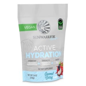 Sunwarrior Sport Active Hydration, aktivní hydratace kokos a lesní plody, 210 g