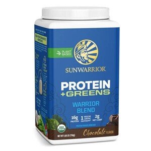 Sunwarrior Warrior Blend Organic Protein + Greens, čokoládový, 750 g