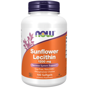 NOW® Foods NOW Sunflower Lecithin (slnečnicový lecitín), 1200 mg, 200 softgélových kapsúl
