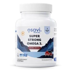 Osavi Super Strong Omega 3, 500 EPA / 250 DHA, 60 softgelových kapslí Výživový doplnok