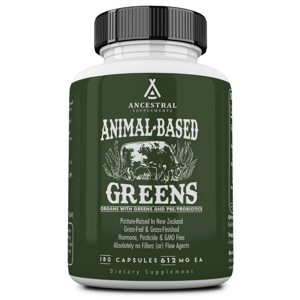 Ancestral Supplements, Animal-Based Greens, Superpotraviny s probiotiky, 180 kapslí, 30 dávek Výživový doplnok