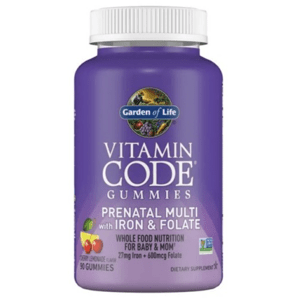 Garden of Life Vitamin Code Prenatal with Iron & Folate, multivitamin s železem a kyselinou listovou, podpora v těhotenství, 90 gumových bonbónů Výživový doplnok