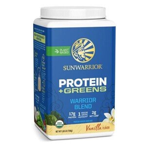 Sunwarrior Warrior Blend Organic Protein + Greens, vanilkový, 750 g