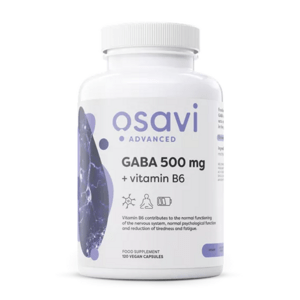 Osavi GABA 500 mg + Vitamin B6, 120 rostlinných kapslí, 120 dávek Výživový doplnok