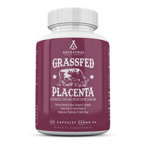 Ancestral Supplements, Grass-fed Placenta, hovězí placenta, 180 kapslí, 30 dávek Výživový doplnok