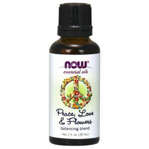 NOW® Foods NOW Essential Oil, Peace, Love & Flowers oil blend (éterický olej zmes mieru, lásky a kvetín), 30 ml