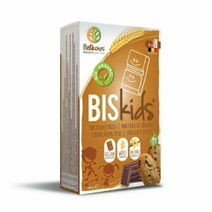 BISkids - BIO detské celozrnné sušienky s belgickou čokoládou 36M+, 150g *CZ-BIO-001 certifikát