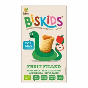 BISkids - BIO mäkké detské sušienky s jablčným pyré bez pridaného cukru 35% ovocia 36M+, 150g *CZ-BIO-001 certifikát