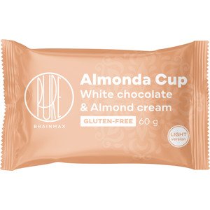 BrainMax Pure Almonda Cup Light, Čokokošíček s mandľovým krémom, 60 g Košíček s bílou čokoládou a mandlovým krémem