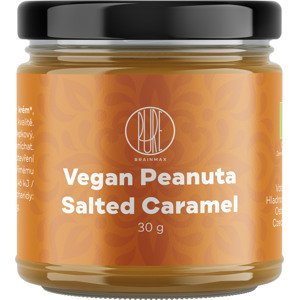 BrainMax Pure Vegan Peanuta, Arašídový krém se slaným karamelem BIO, 30 g