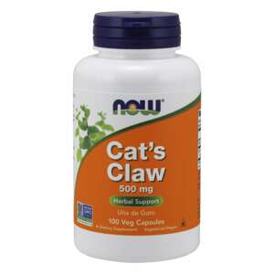 NOW® Foods NOW Cat's Claw (Mačací pazúr), 500 mg, 100 rastlinných kapsúl