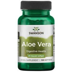 Swanson Aloe vera, 25 mg, 100 softgelových kapslúl